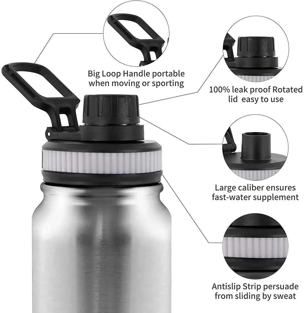 NNEOBA Water Bottle Stainless Steel Insulated (1000ML)