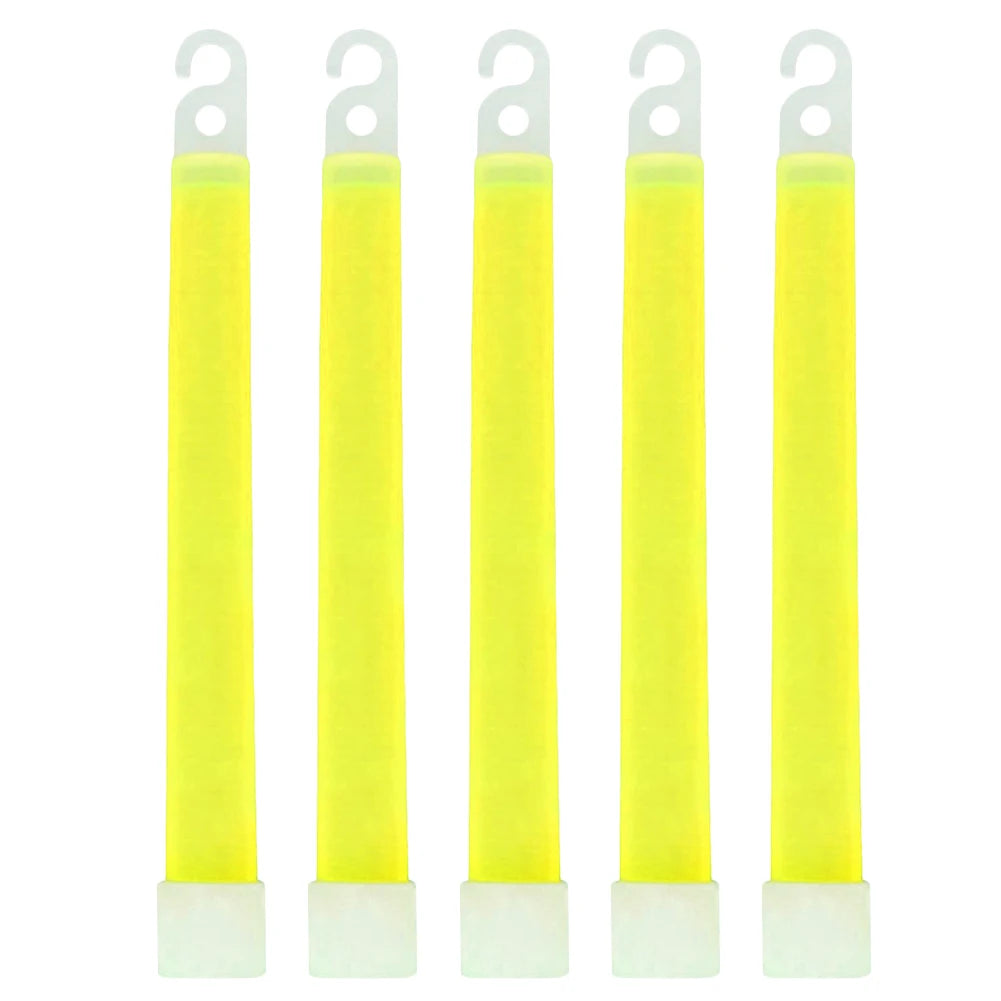 Waterproof Survival Glow Sticks – 5/10PCS  with Hook (Non‑Toxic, 12‑Hour Glow)