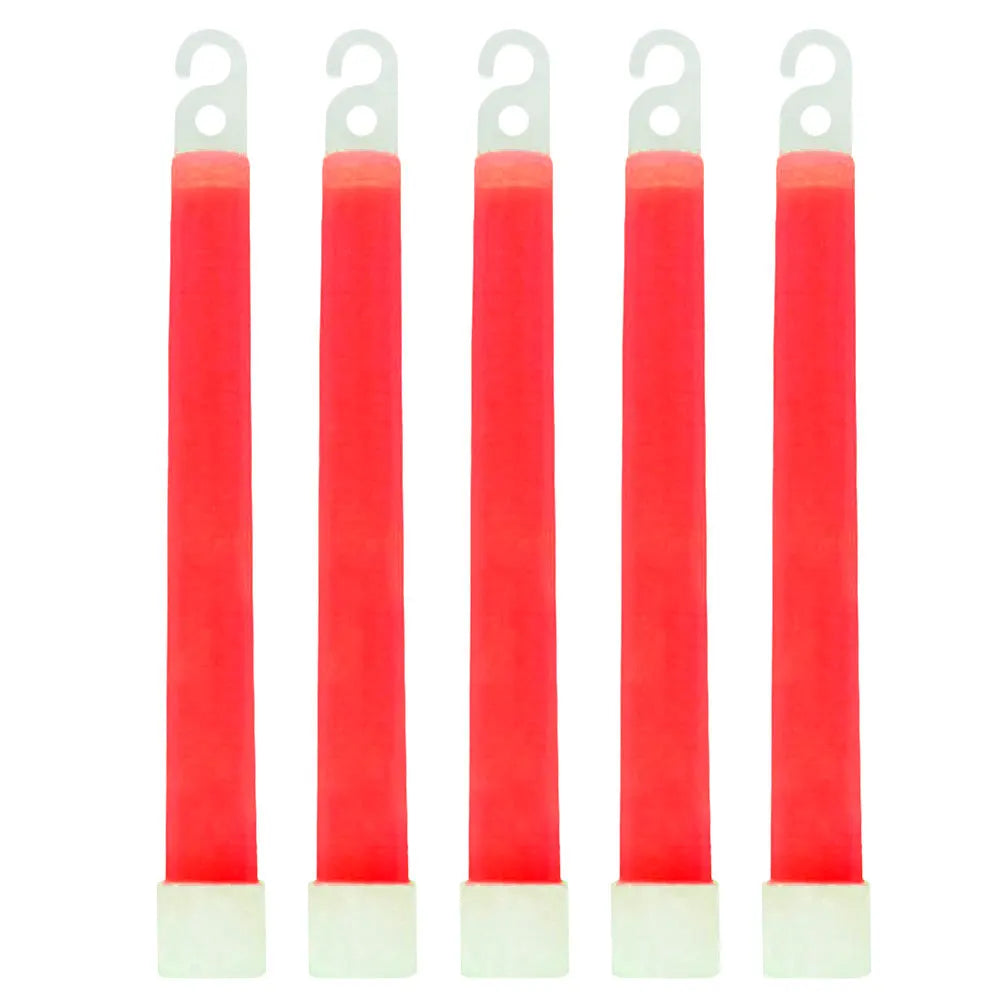 Waterproof Survival Glow Sticks – 5/10PCS  with Hook (Non‑Toxic, 12‑Hour Glow)