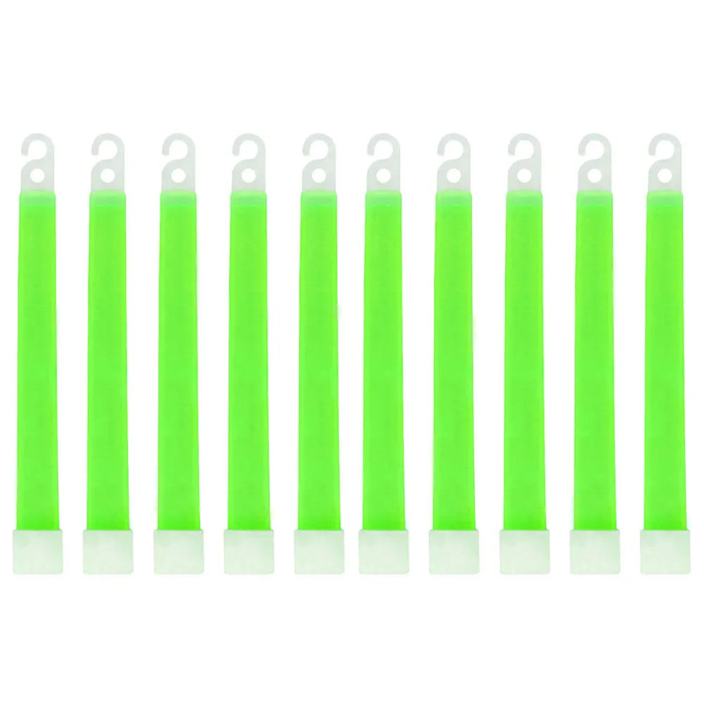 Waterproof Survival Glow Sticks – 5/10PCS  with Hook (Non‑Toxic, 12‑Hour Glow)