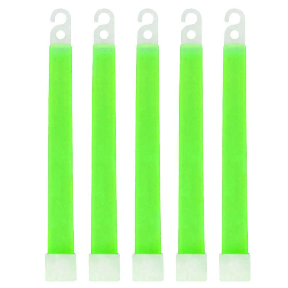 Waterproof Survival Glow Sticks – 5/10PCS  with Hook (Non‑Toxic, 12‑Hour Glow)