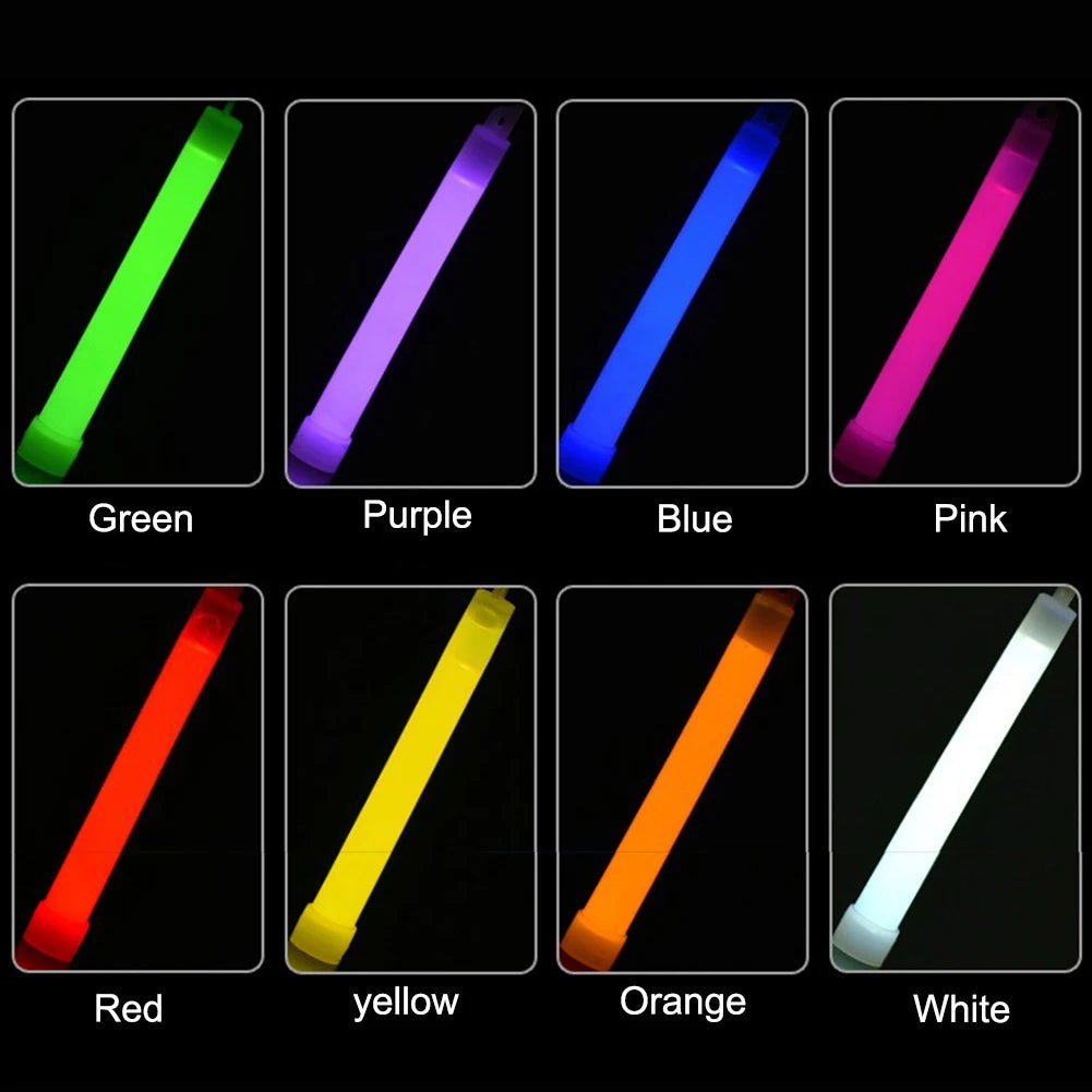 Waterproof Survival Glow Sticks – 5/10PCS  with Hook (Non‑Toxic, 12‑Hour Glow)