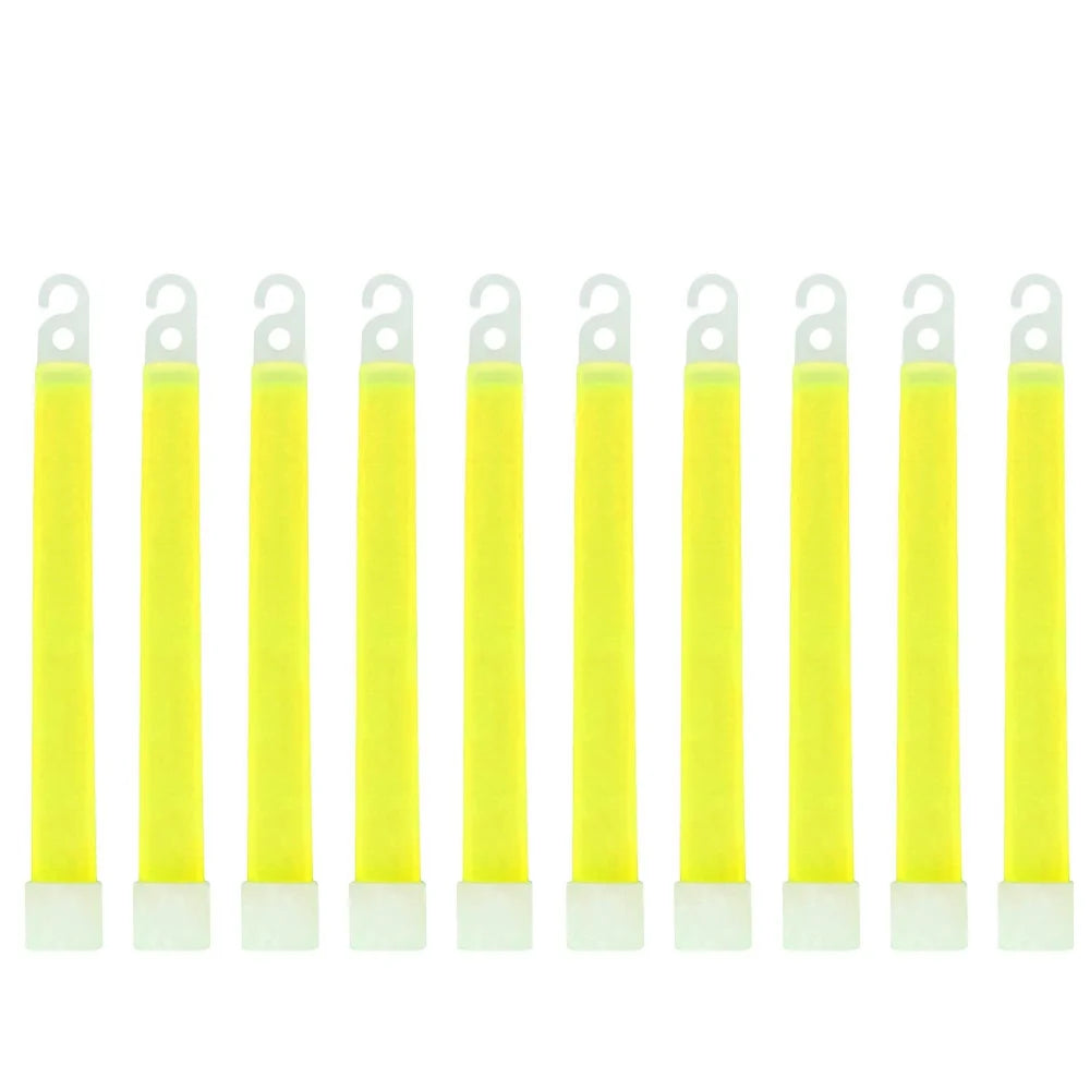 Waterproof Survival Glow Sticks – 5/10PCS  with Hook (Non‑Toxic, 12‑Hour Glow)