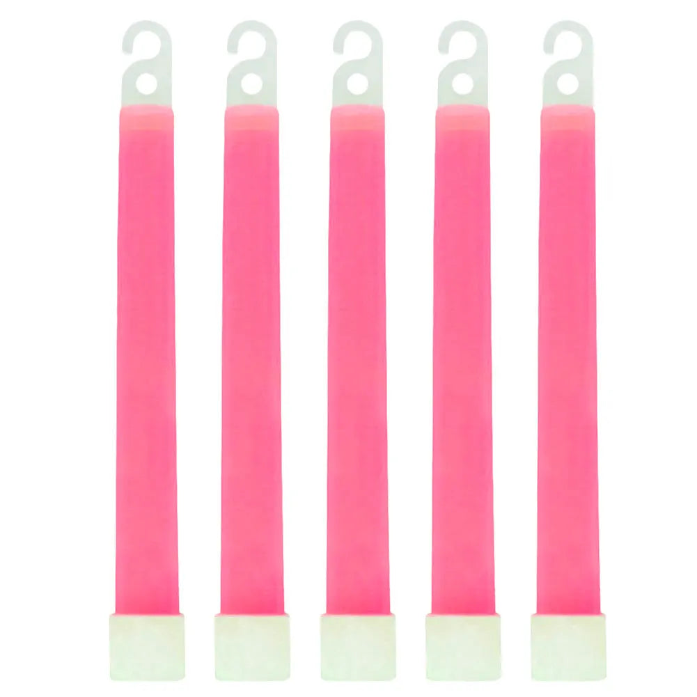 Waterproof Survival Glow Sticks – 5/10PCS  with Hook (Non‑Toxic, 12‑Hour Glow)