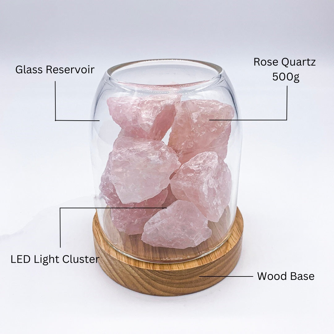 NNEDSZ Crystal Diffuser - Rose Quartz